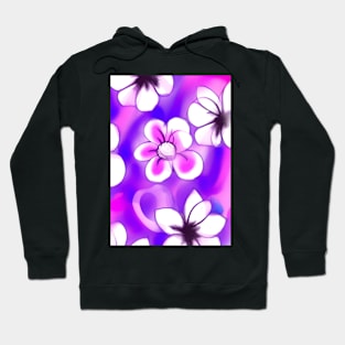 LOVELY PINK AND PURPLE FLORAL PRINT Hoodie